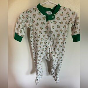 Magnolia Baby Mallard Duck Pima Cotton Footie Sleeper 6 months
